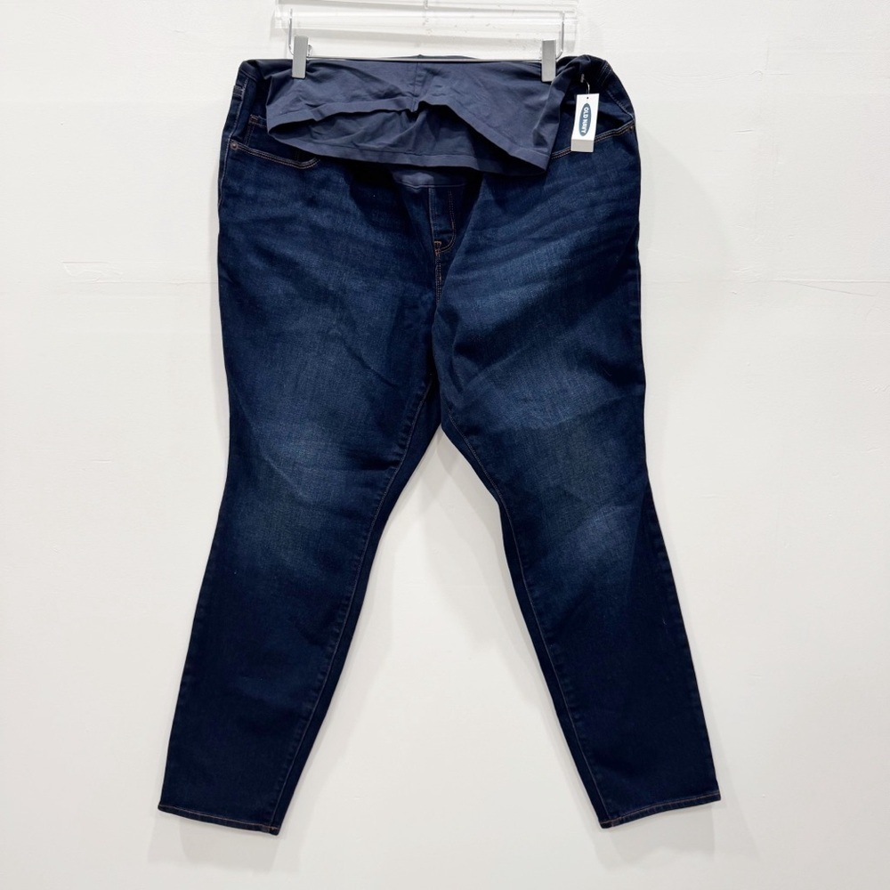 Old Navy Maternity Skinny Full Panel Jeans Dark Wash Size 18